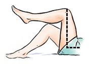 Mantener la rodilla alineada con o por debajo de la cadera. No lleva la rodilla hacia el pecho. Mantener la rodilla alineada con o por debajo de la cadera. No lleva la rodilla hacia el pecho.