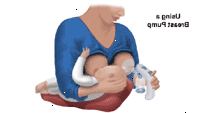 Dibujo que demuestra el uso de un extractor de leche Dibujo que demuestra el uso de un extractor de leche