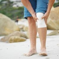 Imagen de una rodilla vendada Imagen de una rodilla vendada