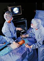 Foto de la artroscopia de rodilla